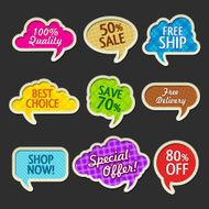 Colorful discount fabric stikers