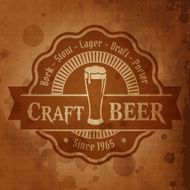 Retro Styled Beer Poster N21