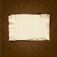 Vintage Damask Background With Realistic Banner N2