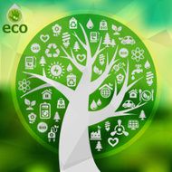 Abstract eco tree