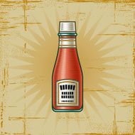 Retro Ketchup Bottle N2