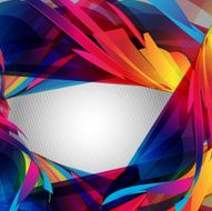 Abstract colorful vector swirl N2
