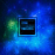 abstract blue check technology pattern background N10