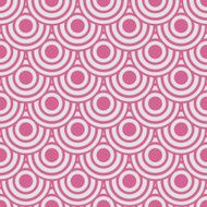 Seamless pink geometric pattern on white paper