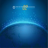 Global technology mesh digital network vector illustration