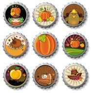 Thanksgiving bottle caps