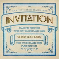 Vintage invitation N10