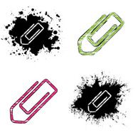 grunge icons - clip