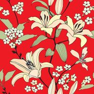 Flower Lily Seamless Texture N5