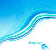 Watercolor background with water drop