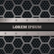 Hexagon Metal Grill Vector N2