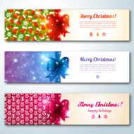 Set of stylish Christmas banners