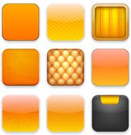 Orange app icons