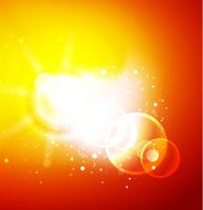 Shiny orange background N7