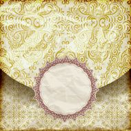 retro background with vintage frame for your text