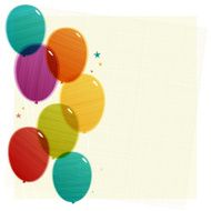 Party Balloons Background EPS10 N4