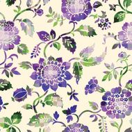 Colored floral pattern N3