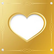 Valentines gold frame N2