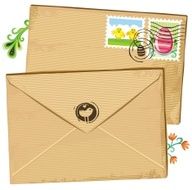Easter envelope and stamps N2