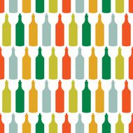 Seamless pattern with wine bottles N16
