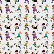 seamless soccer player pattern N3