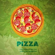 Pizza Menu Template Vector Illustration N10