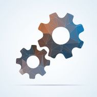 Geometric gear icon N2