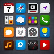 set of app icons N8