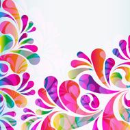 Abstract colorful arc-drop background N10