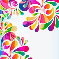 Abstract colorful arc-drop background N11