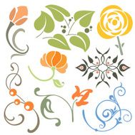 Floral Design Elements (Vector) N3