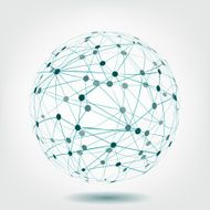Abstract dark blue Sphere illustration