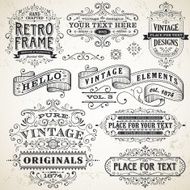 vintage frames and design elements N74