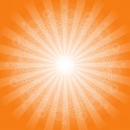 Abstract Circle Burst Background
