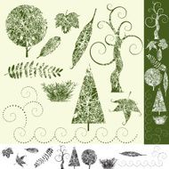 Tree and Leaf-Design Elements N2