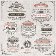 vintage frames and design elements N75