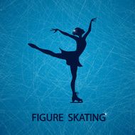 Illustration with figure skater