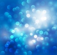 Two credit! Blue blurred light background
