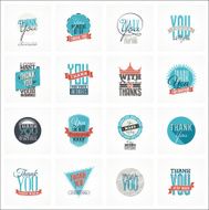 16 vintage design thank you cards