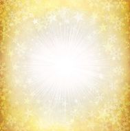 Vector Christmas Background with Sunburst