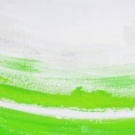 Green and white paint N2