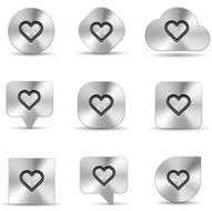 Love brushed metal icons N2