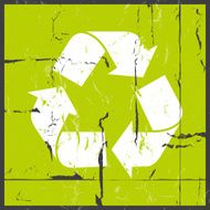 Recycle sign grunge