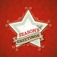 Retro Christmas Label N2