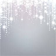 Silver starry christmas background