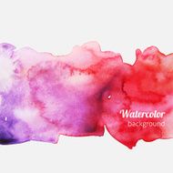 Watercolor splatter pink vector background