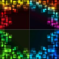 Four color abstract background