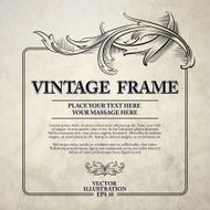 Vintage Frame Vector Illustration N12