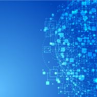 Blue technology background N13