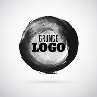 Grunge paint circle vector design element